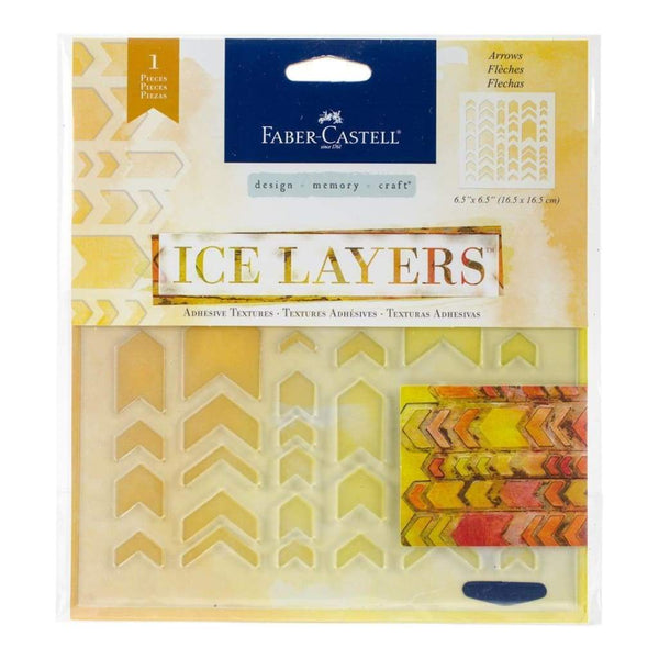 Faber Castell - Ice Layers Adhesive Textures 6.5inch X9.75inch - Arrows