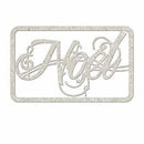 Fabscraps - Die-Cut Gray Chipboard Word Noel 5X2.5In