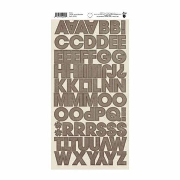 Fancy Pants - Large Alpha Stickers - Grey