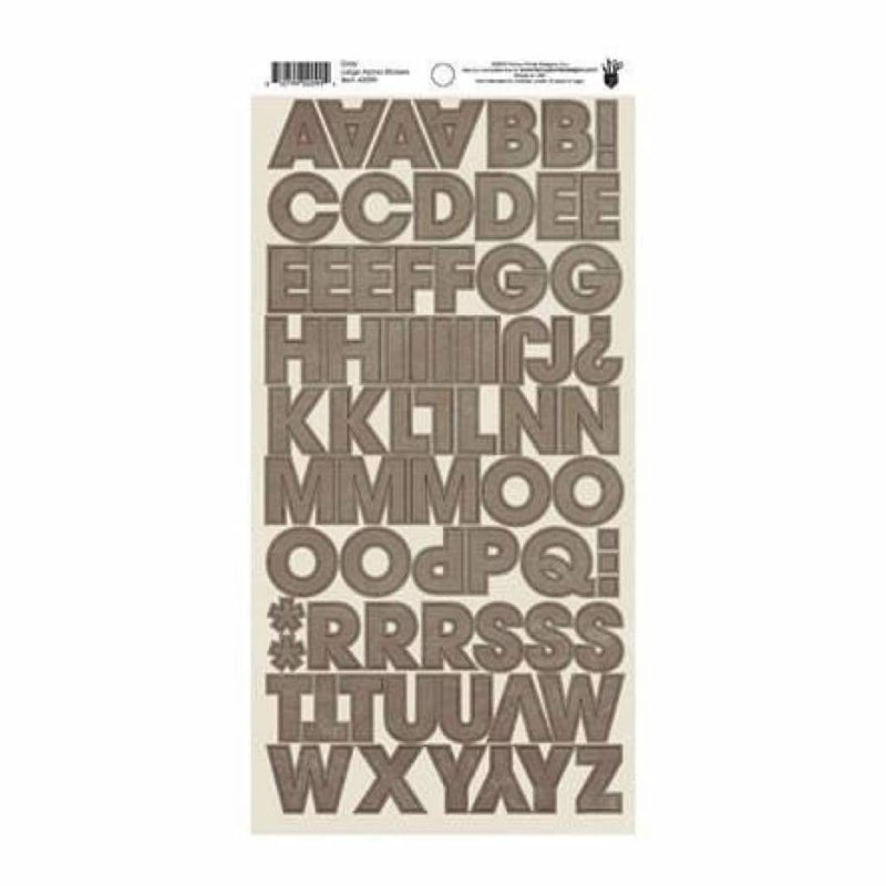 Fancy Pants - Large Alpha Stickers - Grey