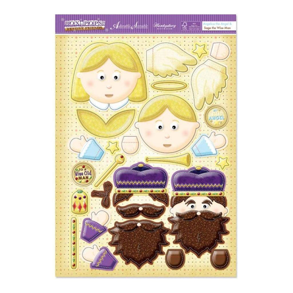 Festive Friends A4 Box Pops! 2 pack Angelica The Angel/Sage The Wise Man