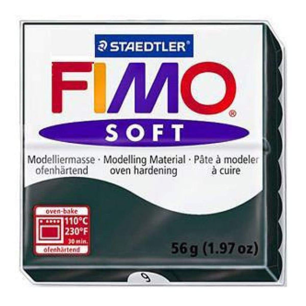 Fimo Soft Polymer Clay 2 Ounces - Black