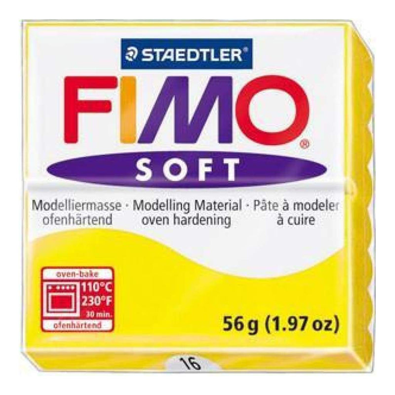 Fimo Soft Polymer Clay 2 Ounces - Lemon