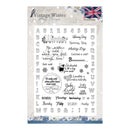 Find It Amy Design Vintage Winter Clear Stamps English Words & Phrases