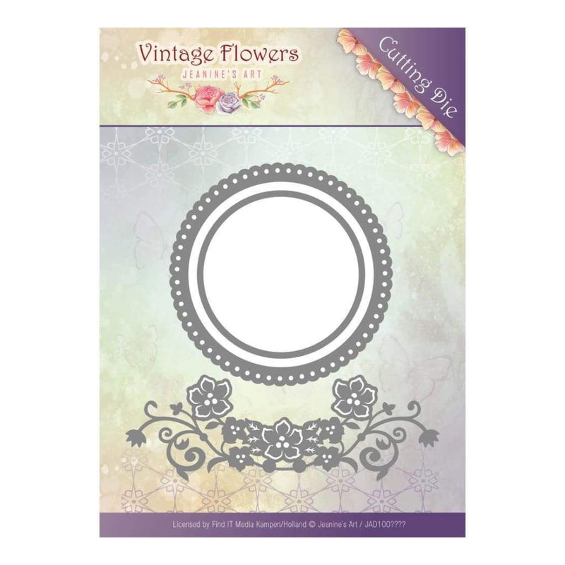 Find It Trading Jeanines Art Vintage Flowers Die Flowers & Circles