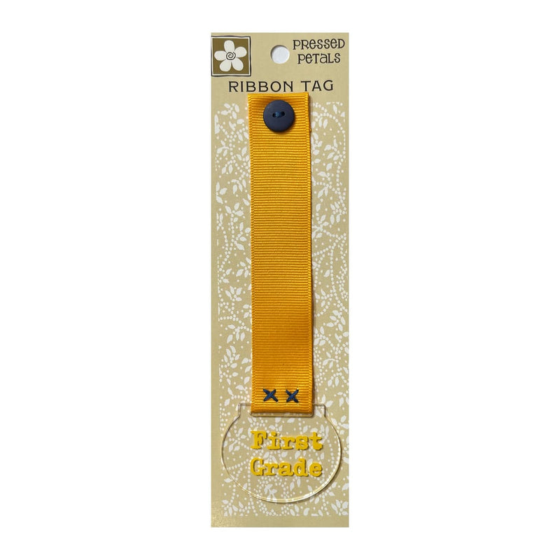 Pressed Petals Ribbon Tag - First Grade*