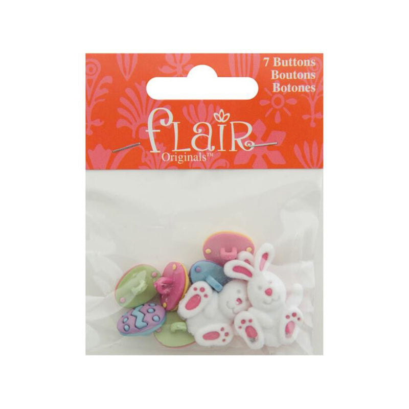 Favorite Findings Buttons Easter Bunny & Eggs*