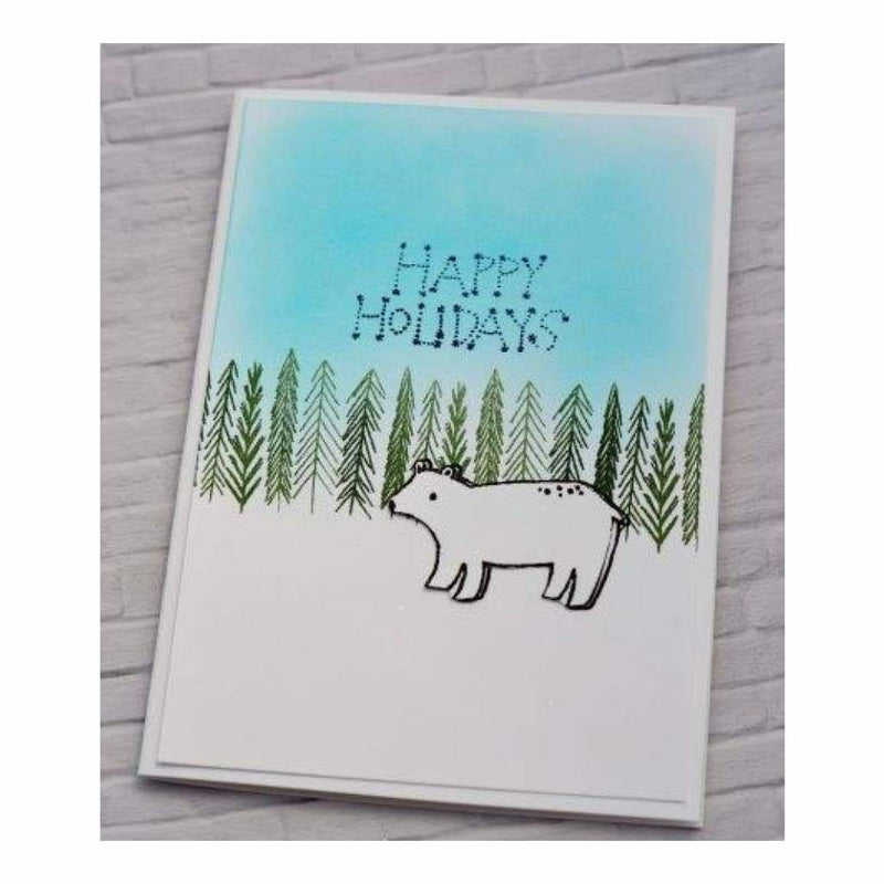 Flora & Fauna Clear Stamps 4 inch X6 inch Artic Starry Night*