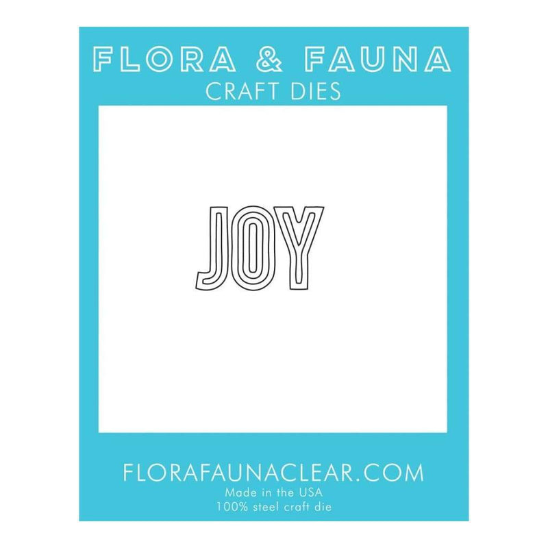 Flora & Fauna Dies Joy Outline