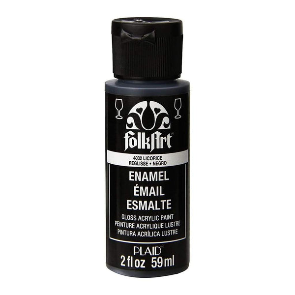 FolkArt Enamel Paint 2oz - Licorice