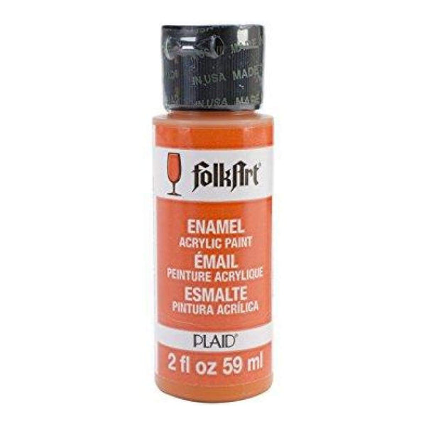 FolkArt Enamel Paint 2oz - Pure Orange