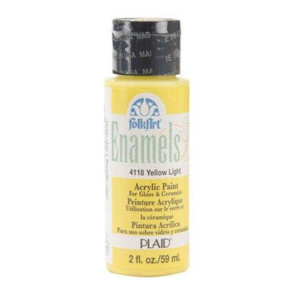 FolkArt Enamel Paint 2oz Yellow Light