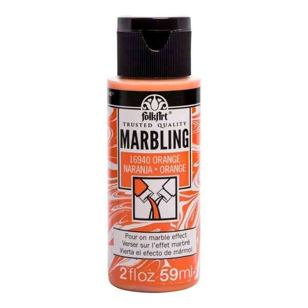 FolkArt Marbling Paint 2oz - Orange