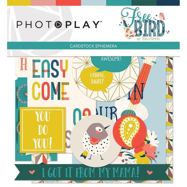 PhotoPlay Free Bird Ephemera Cardstock Die-Cuts