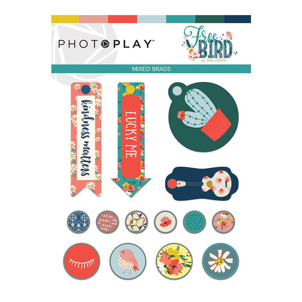 Photo Play Paper - Free Bird Collection - Brads
