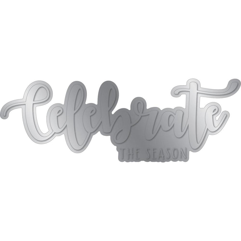 Crafter's Companion - Gemini Foilpress Stamp Die Expressions - Celebrate The Season*