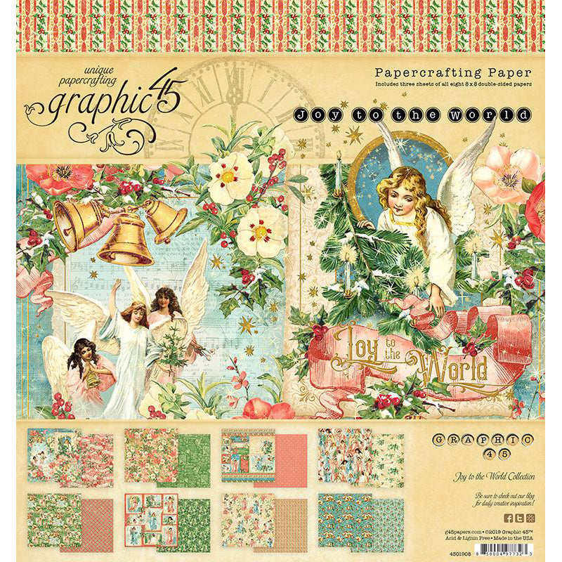 Graphic 45 Collection Pack 12 inch X12 inch  Joy To The World*