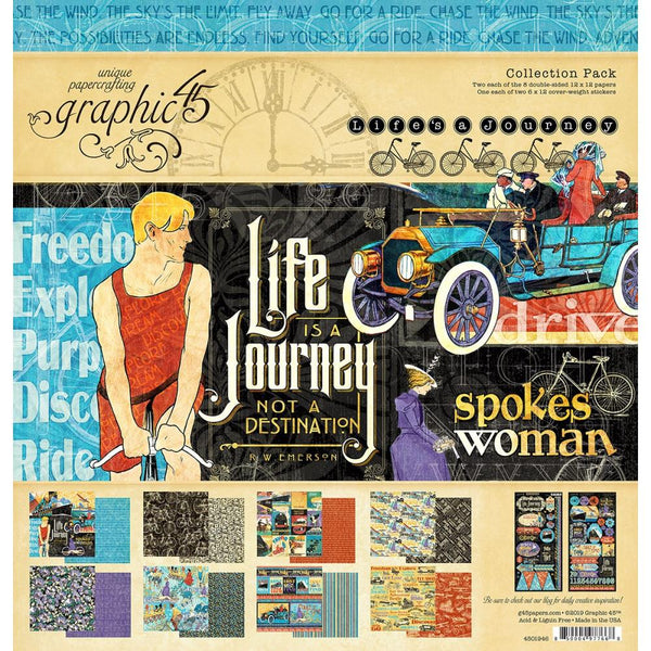 Graphic 45 - Collection Pack 12 inch X12 inch Graphic 45 - Life's A Journey*
