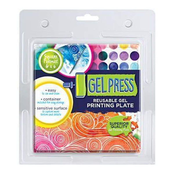 Gel Press - Reusable Gel Printing Plate - 6X6 Inches