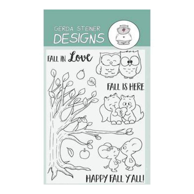 Gerda Steiner Designs - Fall in Love 4x6 Clear Stamp Set