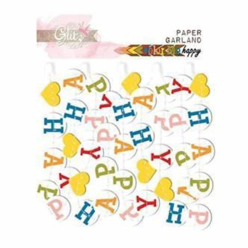 Glitz Designs - Colour Me Happy - Paper Garland