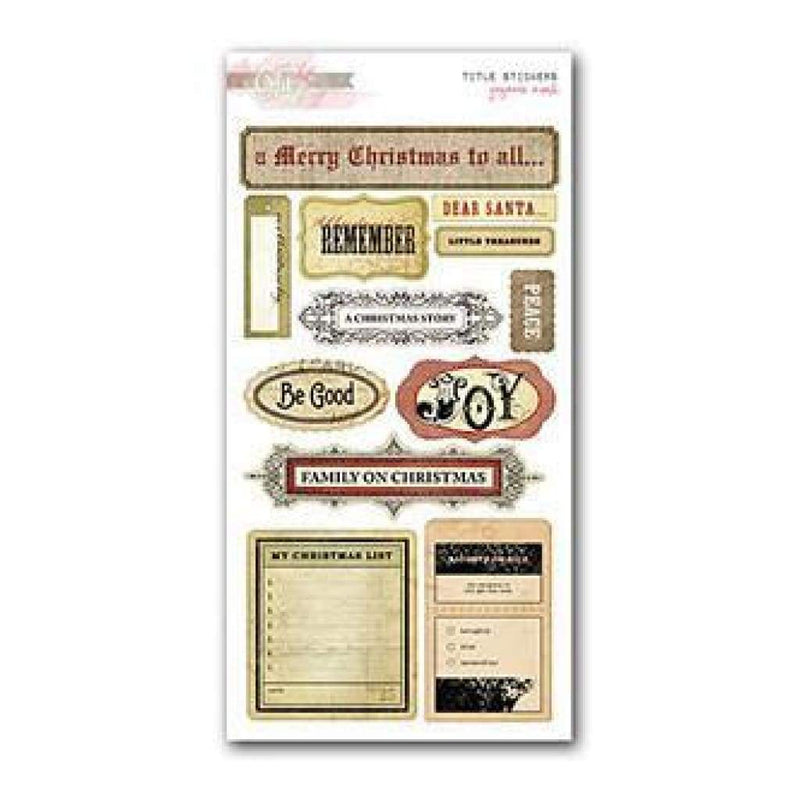 Glitz - Title Stickers - Joyeux Noel