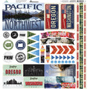 Reminisce Elements Cardstock Stickers 12in x 12in The Great Northwest*