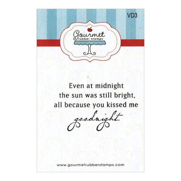 Gourmet Rubber Stamps Cling Stamps 2.75X4.75 Even At Midnight