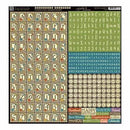 Graphic 45 Children's Hour Cardstock Stickers 12 Inch X12 Inch  Alphabet