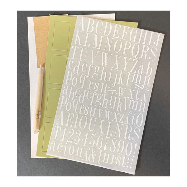 Heidi Swapp - Chipboard Kits- Rectangle- Grass/White*