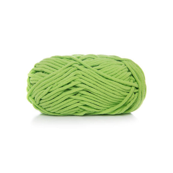 Poppy Crafts Super Soft Chenille Yarn 100g - Green