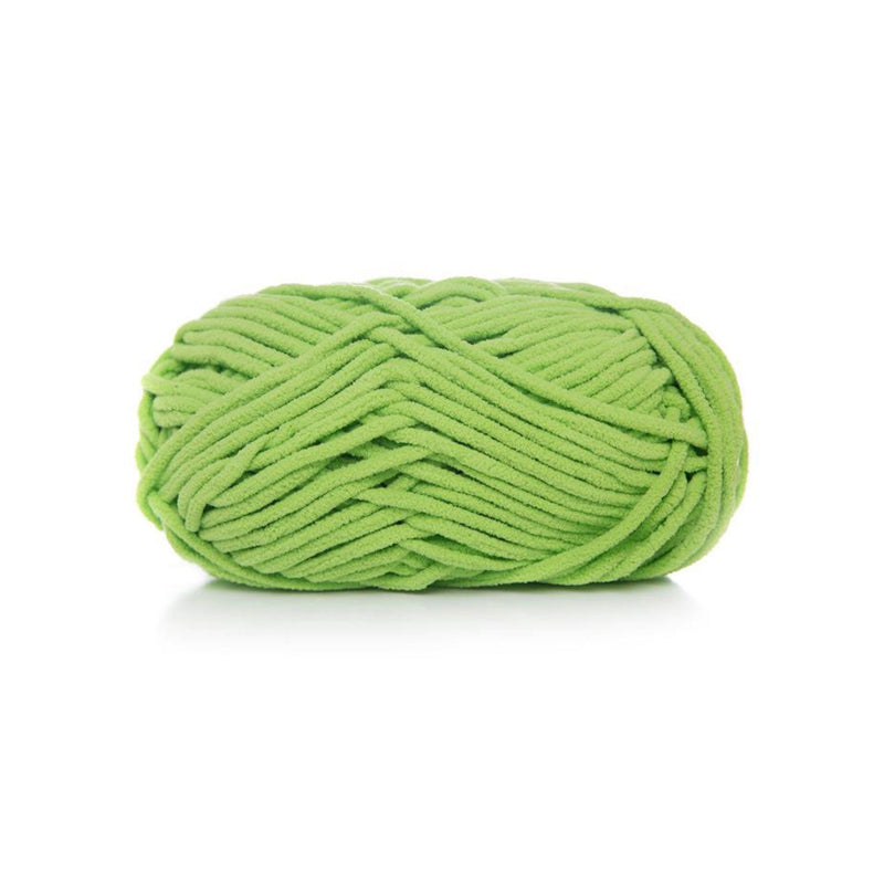 Poppy Crafts Super Soft Chenille Yarn 100g - Green