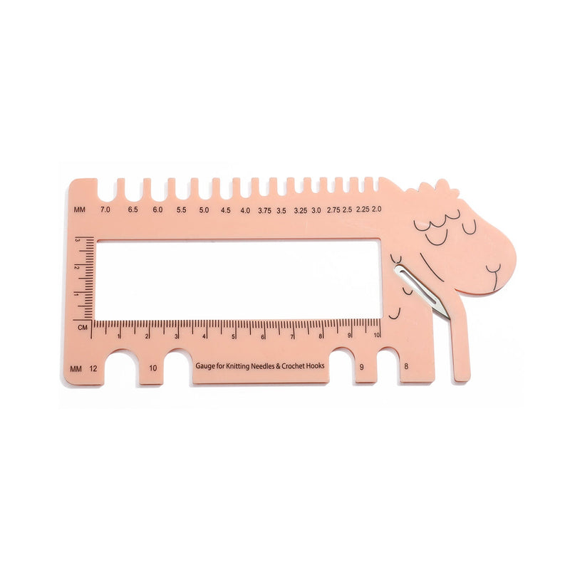 Universal Crafts Knitting Needle & Crochet Hook Ruler Gauge