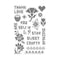 Hero Arts Clear Stamps 4 inch X6 inch Cross Stitch Pattern