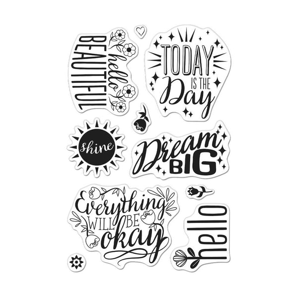 Hero Arts Clear Stamps 4in x 6in - Affirmation Messages
