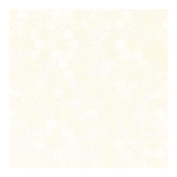 Hambly Screen Prints - 12X12 Screen Printed Paper - Honeycomb/White On White Mistable (Pack Of 5)
