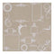 Hambly Screen Prints - 12X12 Screen Printed Paper - Journaling Bits - White On Kraft (Pack Of 5)