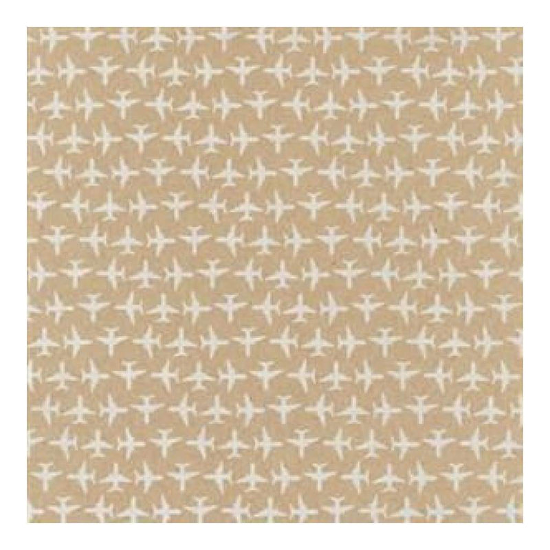 Hambly Screen Prints 12X12 Screen Printed Paper - Up Up & Away/Metallic Silver On Kraft (Pack Of 5)
