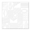 Hambly Screen Prints - Atc Patchwork Overlay - White (Pack Of 5)