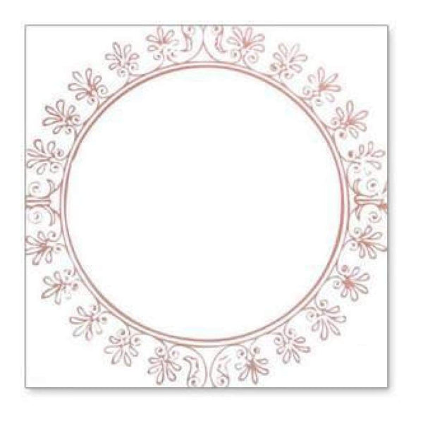 Hambly Screen Prints - Big Vintage Circle Overlay - Metallic Copper (Pack Of 5)