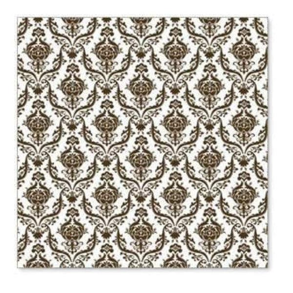 Hambly Screen Prints - Brocade Overlay - Brown (Pack Of 5)