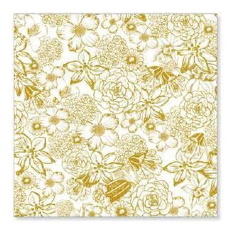 Hambly Screen Prints - Garden Party Overlay - Mustard Yellow (Pack Of 5)
