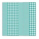 Hambly Screen Prints - Houndstooth Overlay - Teal Blue (Pack Of 5)