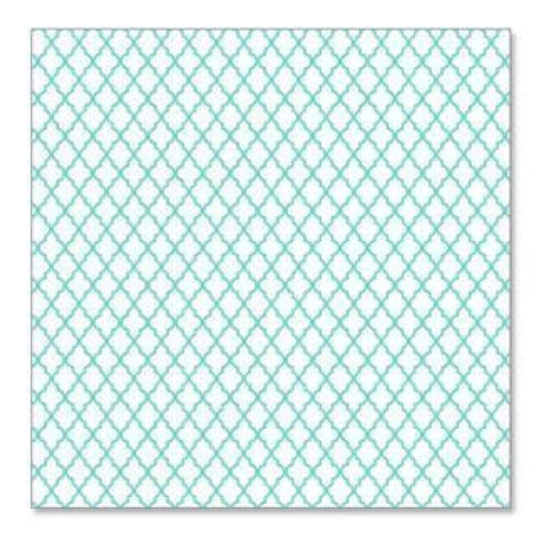 Hambly Screen Prints - Lattice Overlay - Antique Teal Blue (Pack Of 5)