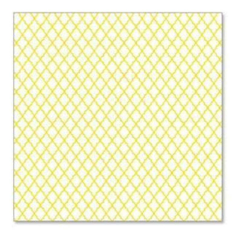 Hambly Screen Prints - Lattice Overlay - Yellow (Pack Of 5)