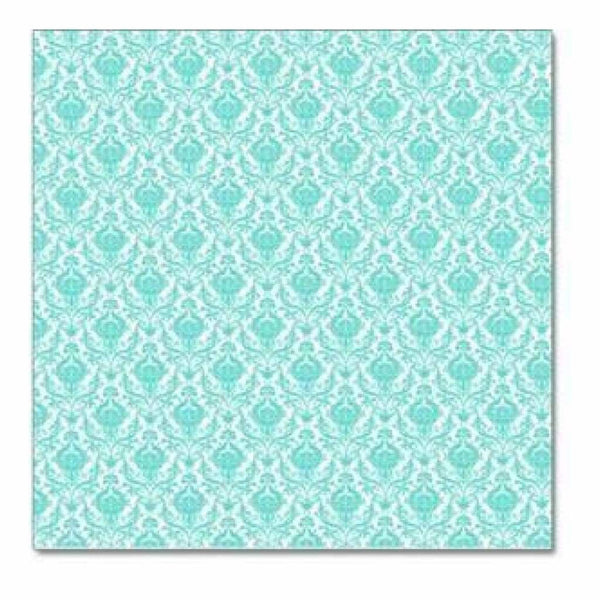 Hambly Screen Prints - Mini Brocade Overlay - Antique Teal Blue (Pack Of 5)