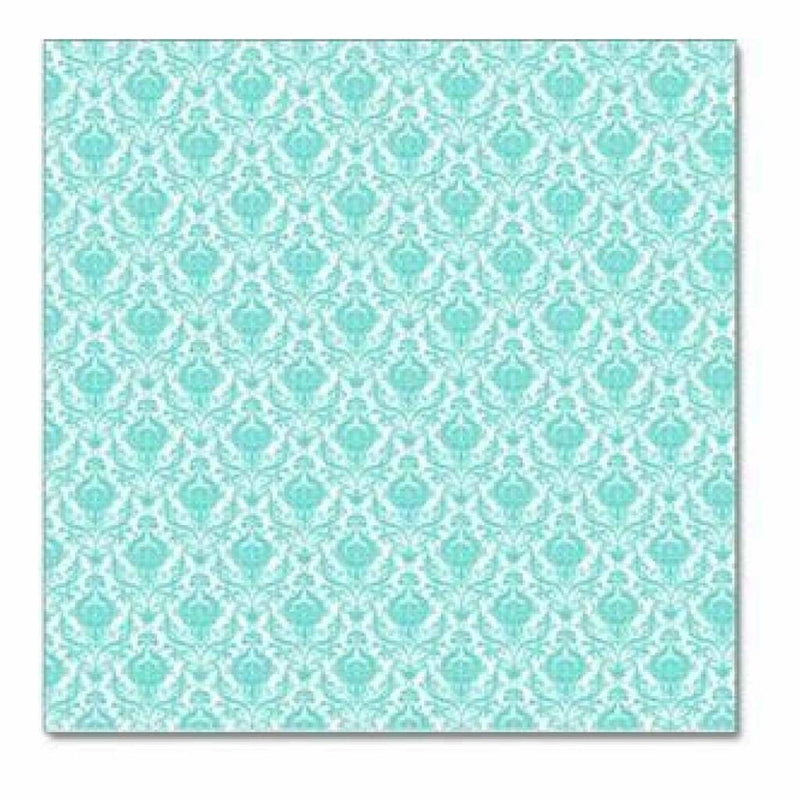 Hambly Screen Prints - Mini Brocade Overlay - Antique Teal Blue (Pack Of 5)