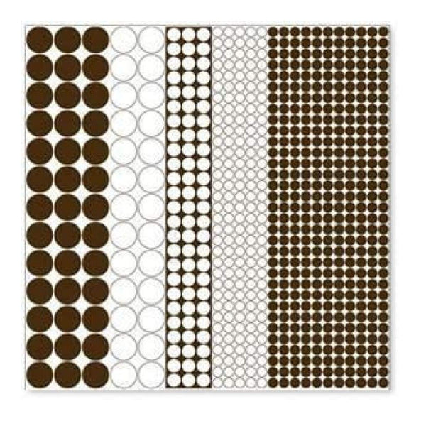 Hambly Screen Prints - Mod Circles Overlay - Brown (Pack Of 5)