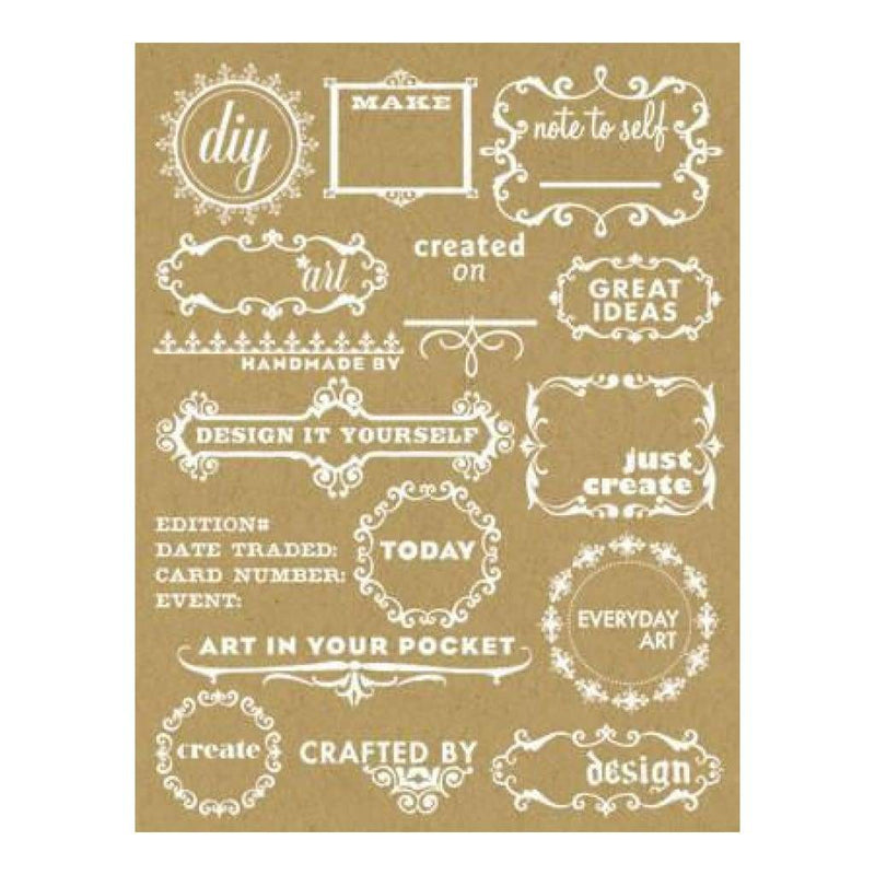 Hambly Screen Prints - Rub-Ons Diy - White