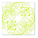 Hambly Screen Prints - Swashes & Swirls Overlay - Lime Green (Pack Of 5)